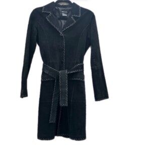 Vintage Wet Seal coat genuine suede Y2K  Med 36Ch  very good condition